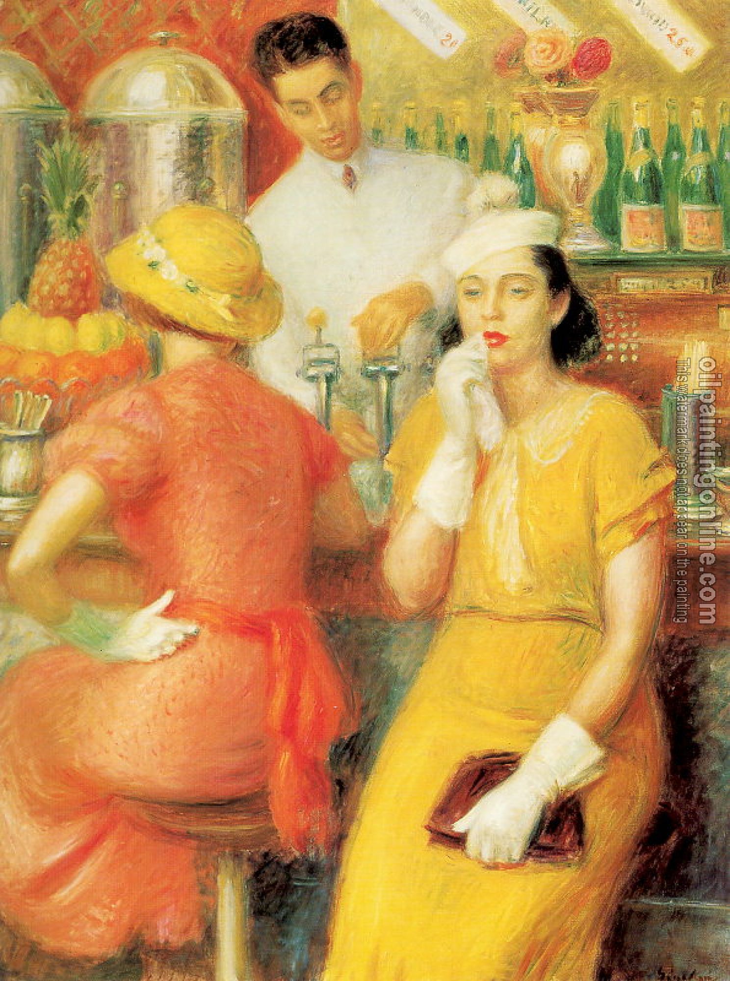 William James Glackens - The Soda Fountain